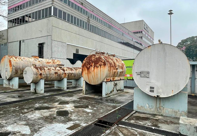 Remoção e desmobilização de tanques