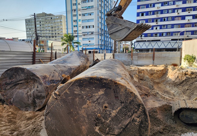 Remoção e desmobilização de tanques